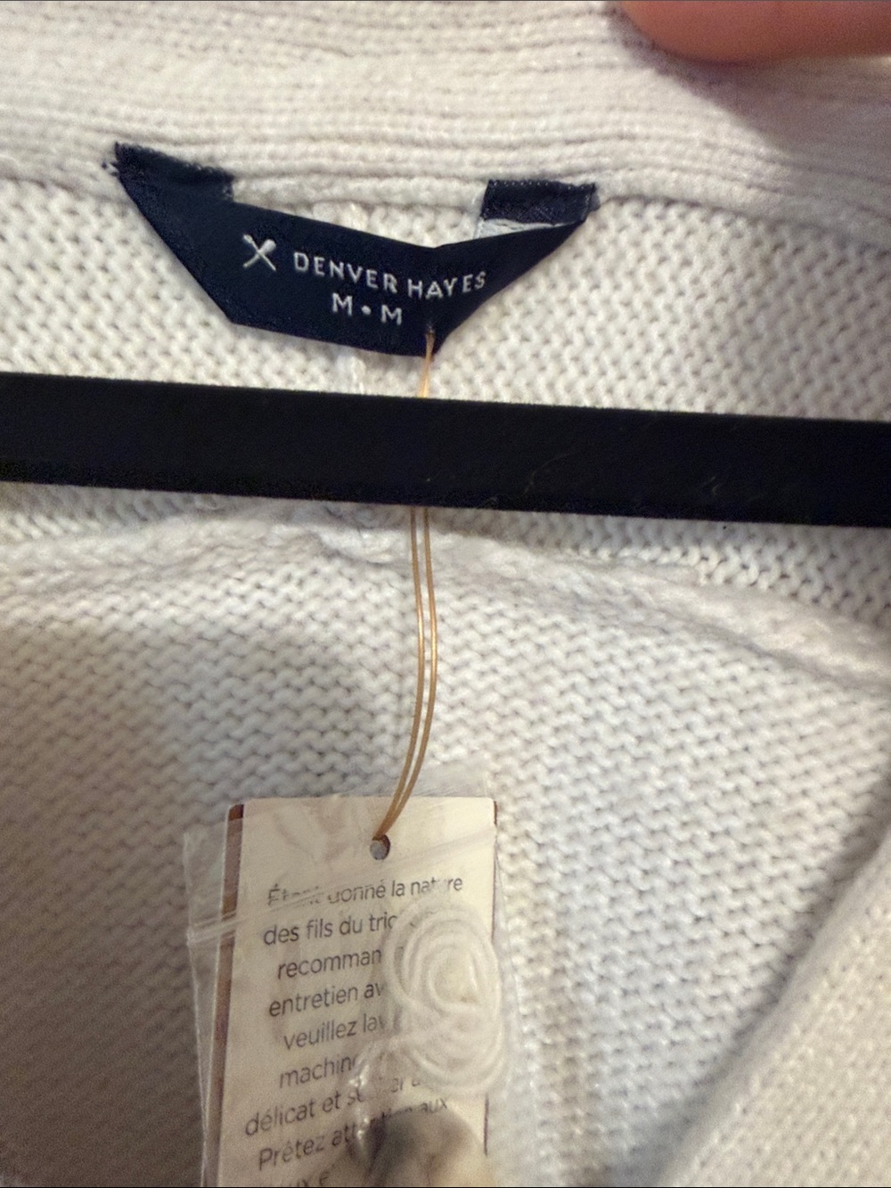 Women’s V-Neck Cream Button over sized super soft Cardigan Sweater - Picture 3 of 5